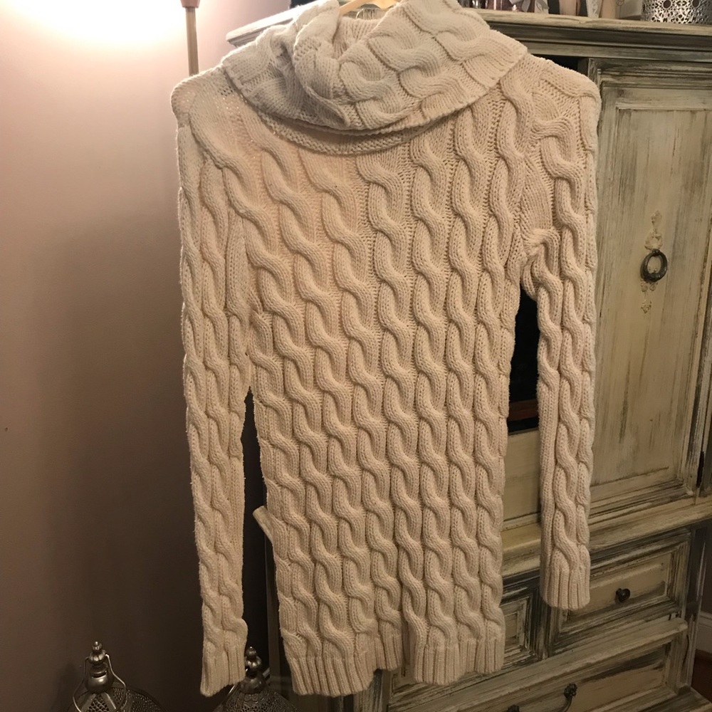 Cream cowl neck sweater